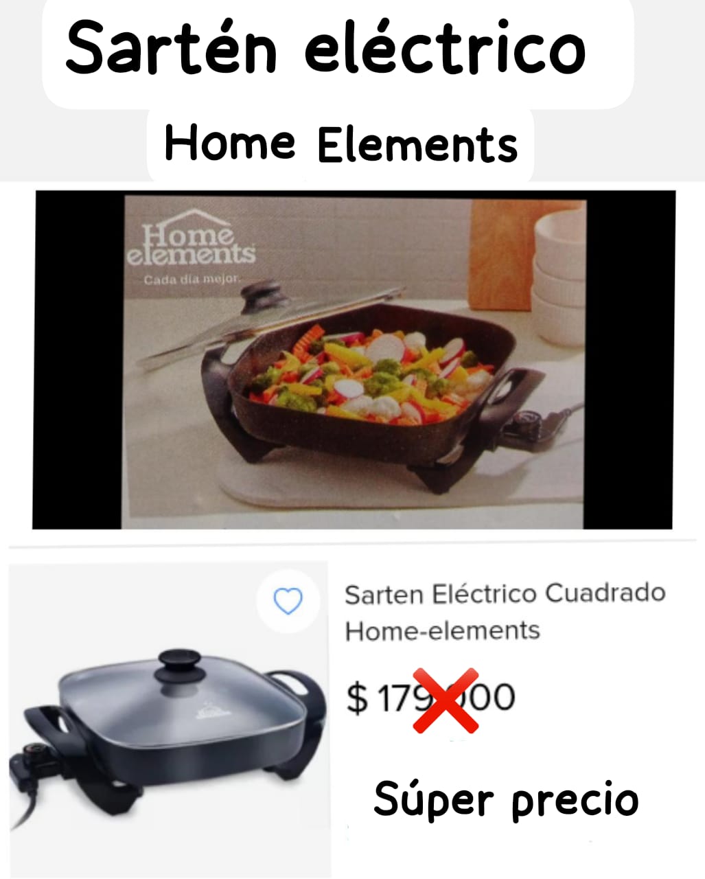 sarten eléctrico